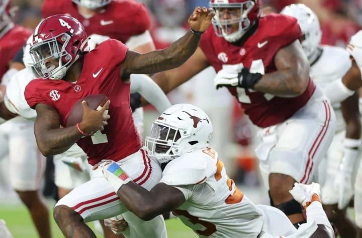 Alabama fans ready to bench Jalen Milroe in middle of rough outing vs. Texas