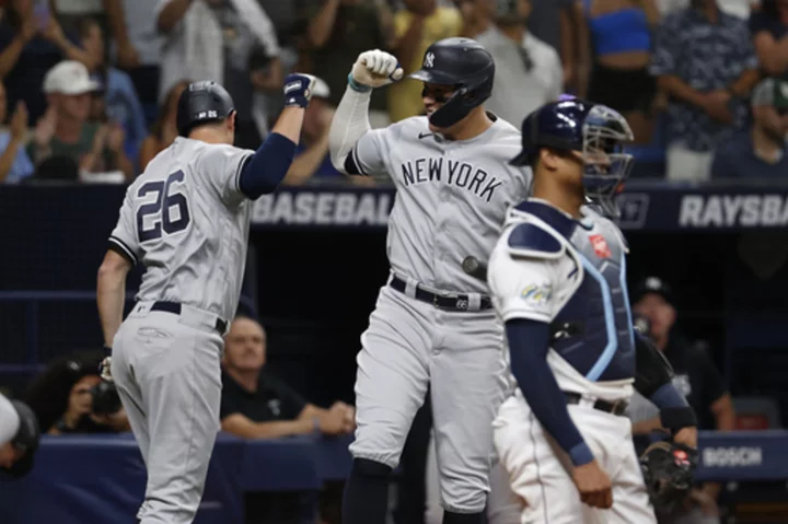 LeMahieu homers twice to back Cole and Yanks beat Rays 6-2 for 2nd win in 12 games