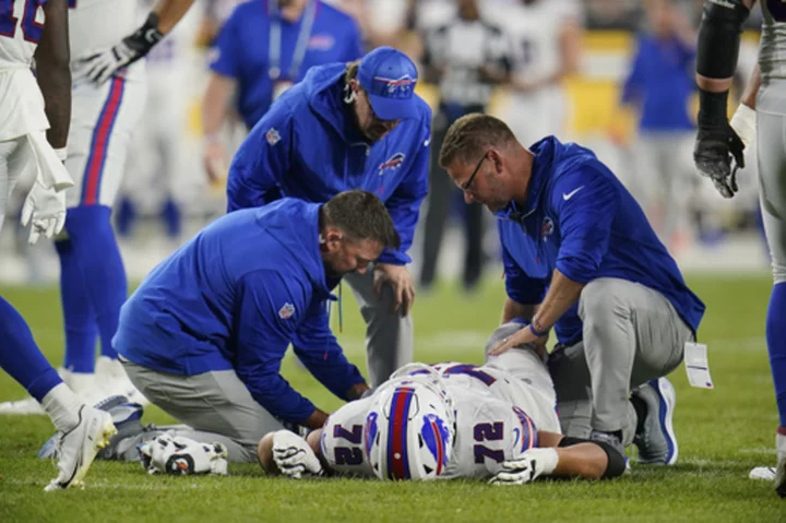 Bills' offensive tackle depth thinned further with Tommy Doyle sustaining season-ending injury