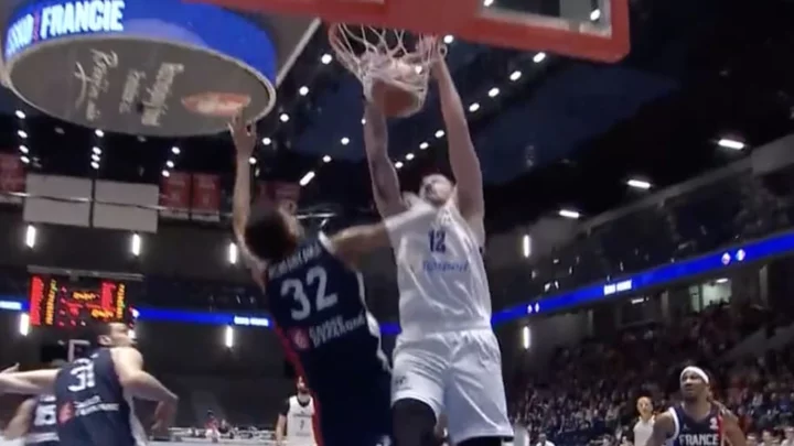 Victor Wembanyama Got Dunked On During France - Czech Republic Game