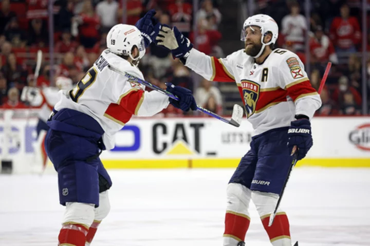 For the Florida Panthers, celebrations getting a bit hairy, just in time for the Stanley Cup Final