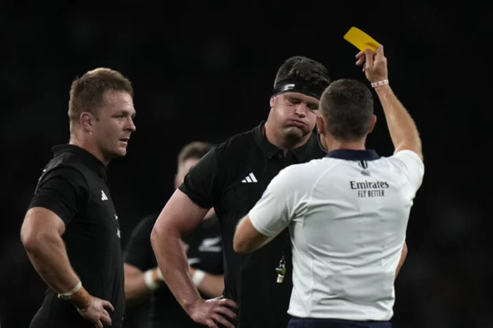 All Blacks lock Scott Barrett free to play after red card against Springboks at Twickenham