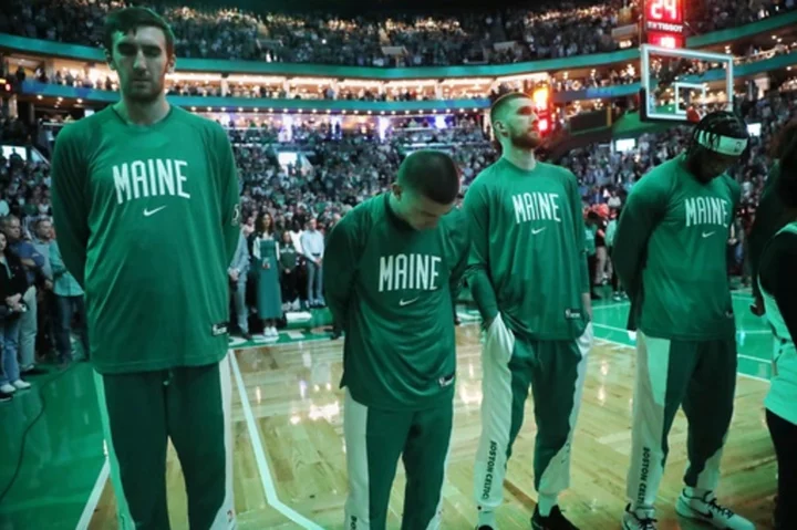 Celtics honor Maine mass shooting victims with moment of silence, special jersey patch