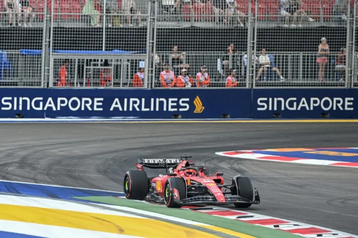 Ferrari's Leclerc fastest in first practice for Singapore GP