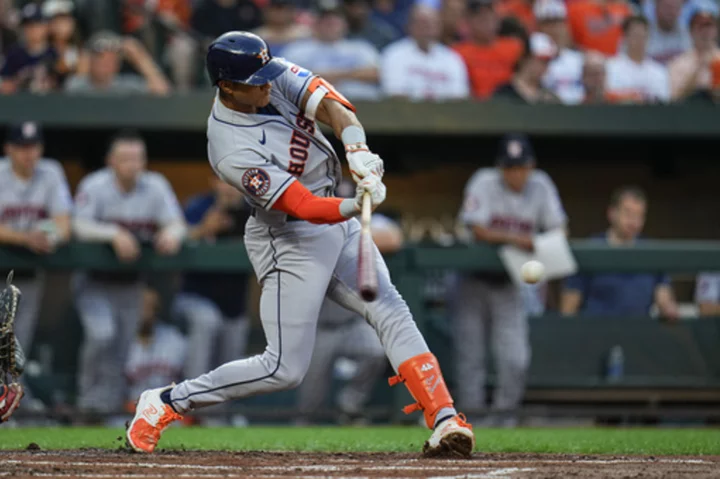 Kyle Tucker's 9th-inning grand slam off Félix Bautista lifts Astros to 7-6 victory over Orioles