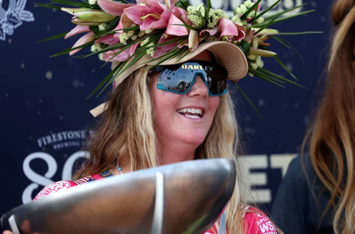 Caroline Marks wins the Rip Curl WSL Final to become the 2023 World Champion