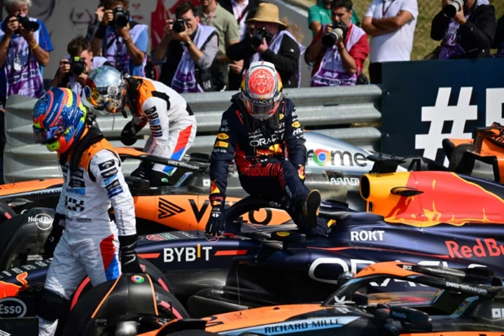Verstappen nudges out Norris in 'crazy' British Grand Prix qualifying