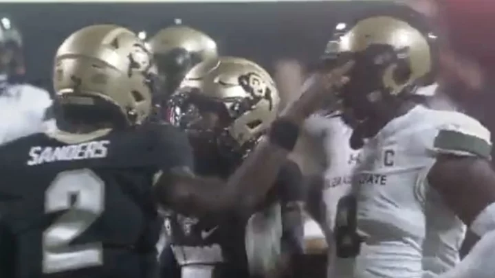Did Shedeur Sanders Poke a Colorado State Player in the Eye During Colorado Double OT Win?