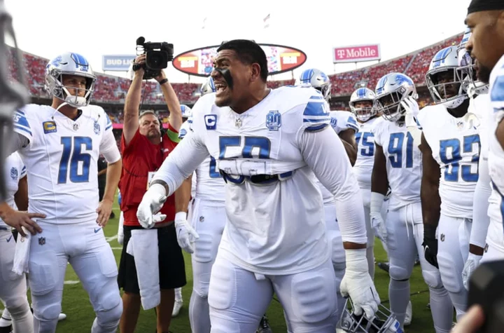 Lions celebrated season-opening win over Chiefs like their own Super Bowl