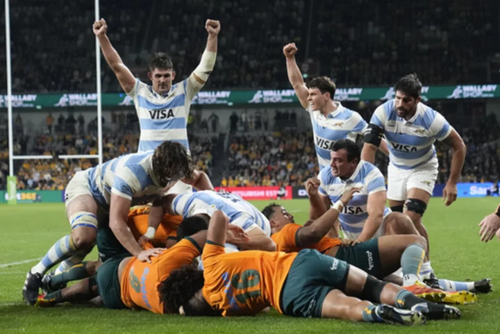 Argentina edges Australia on last-minute try in Rugby Championship