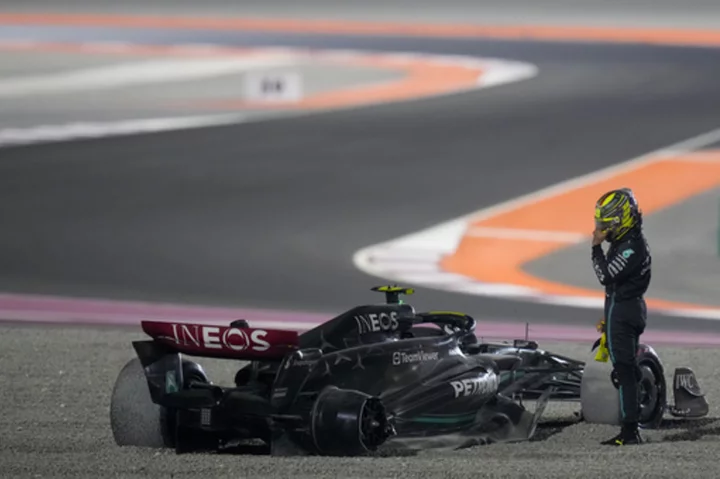 F1 governing body FIA to review Hamilton's actions after crossing track at Qatar GP