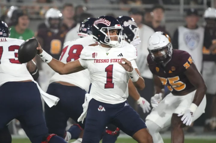 Keene throws 2 TDs, Fresno State forces 8 turnovers in 29-0 win over Arizona State