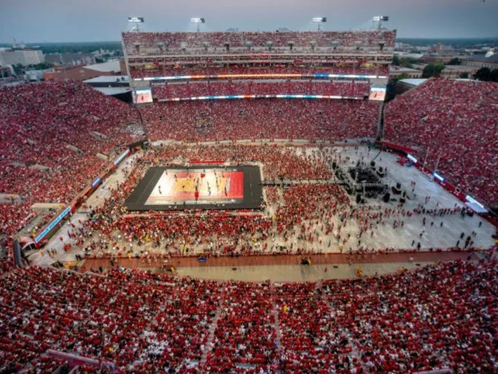 Nebraska volleyball sets world record for attendance at a women's sporting event, at above 92,000, school says
