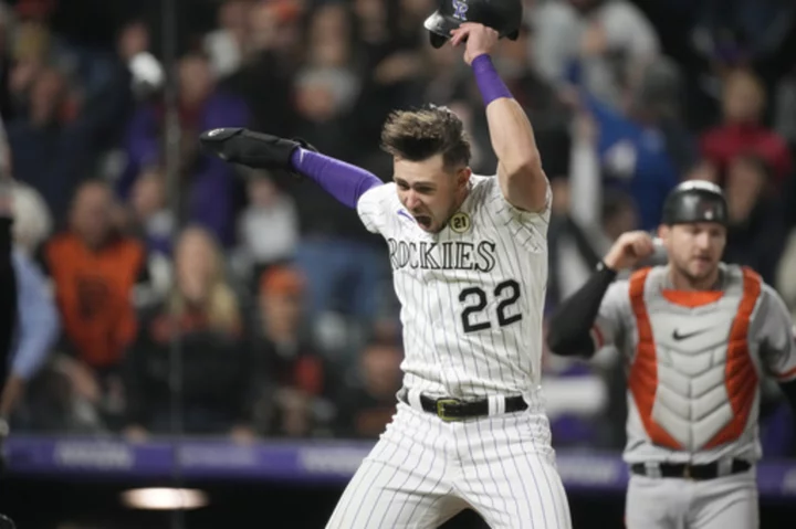 Rockies get 7 hitless innings from Anderson, beat Giants 3-2 on throwing error in 9th