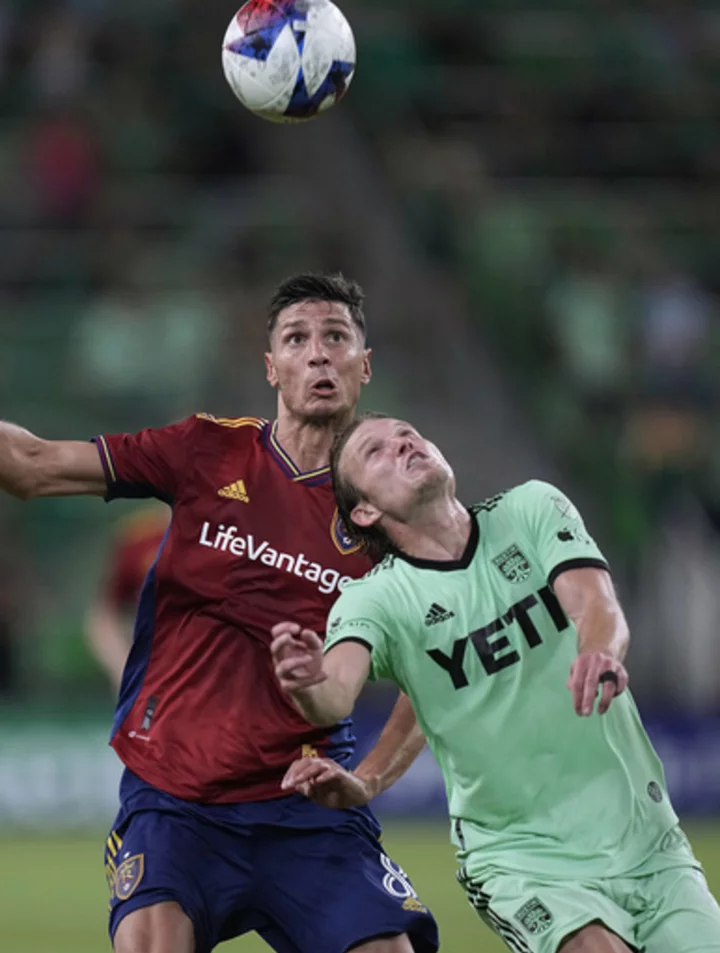 Rubín scores twice to lead Real Salt Lake to 2-1 victory over Austin