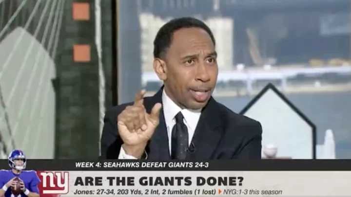 Stephen A. Smith Calls Daniel Jones 'Dude' Four Times in Five Seconds While Trashing Giants