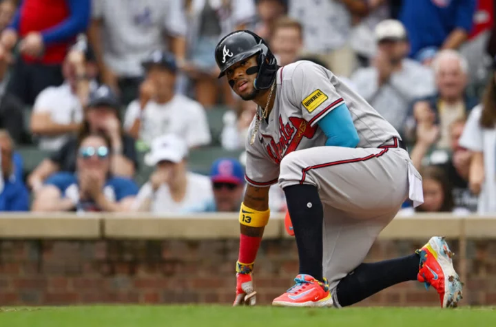 Ronald Acuña Jr. exiting after HBP is the last thing slumping Braves need