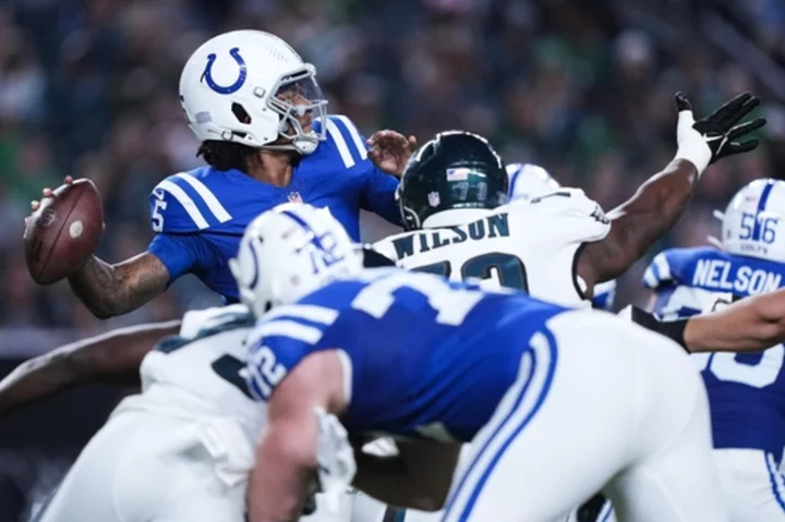 Colts rookie QB Richardson has mixed performance in preseason victory over Eagles