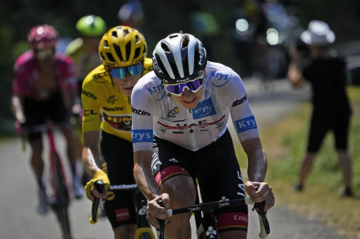 Defending Tour de France champion Vingegaard, 2-time winner Pogacar meet for next chapter of rivalry