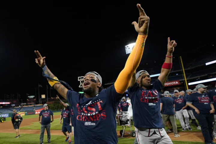 Atlanta Braves clinch 6th straight NL East title, beat Phillies 4-1 as Strider gets 17th win