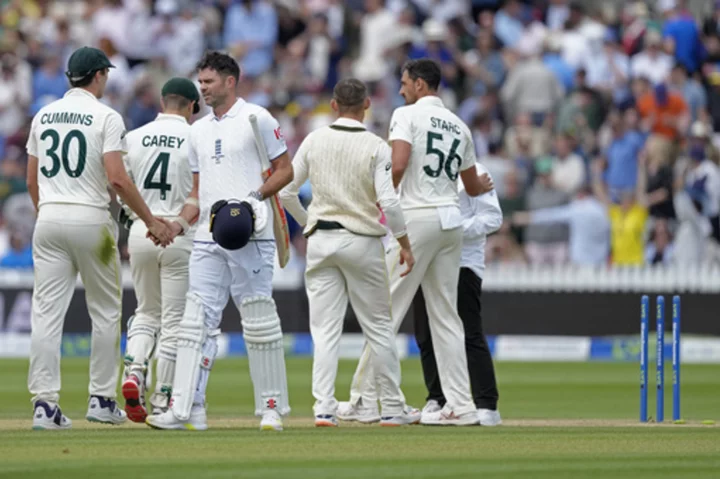 England recalls James Anderson for the fourth Ashes test against Australia