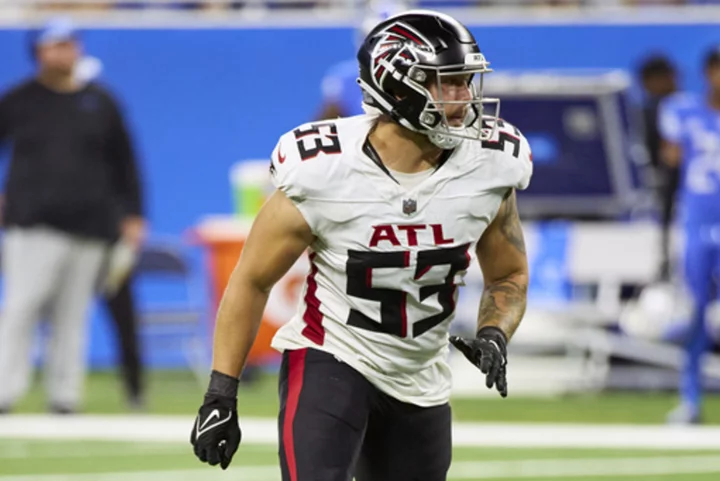 Former undrafted free agent Nate Landman moves into starting role at linebacker for Falcons
