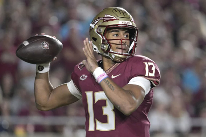 Jordan Travis and No. 4 Florida State have a playoff berth in sight and rival Miami in the way