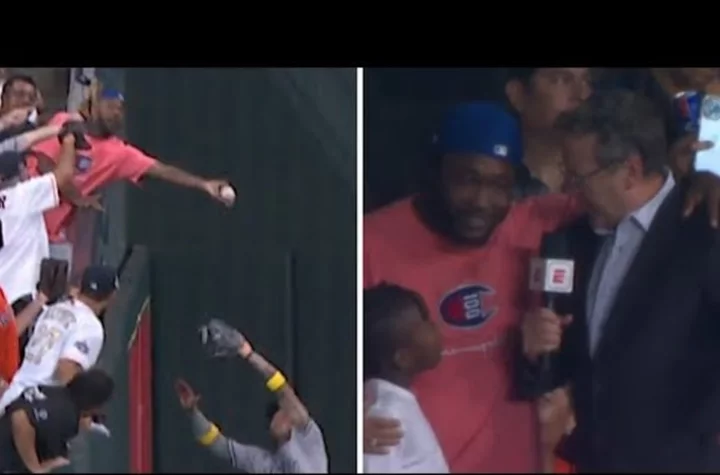 Fan that talked his way out of ejection for interference gives elite TV interview
