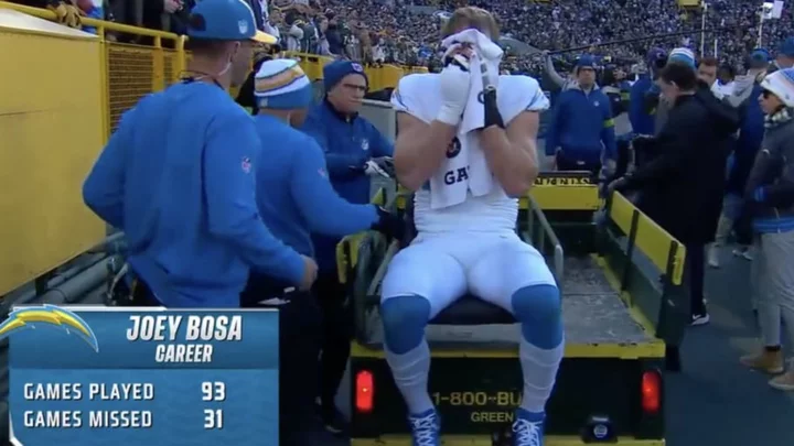 Joey Bosa Was in Tears After Hurting Foot vs. Packers