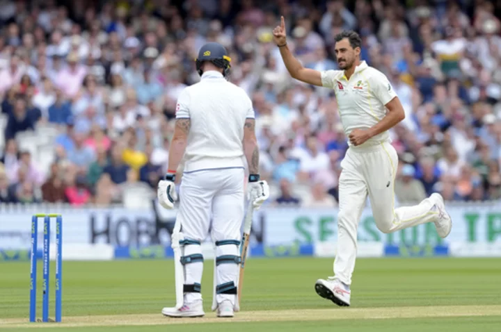 Australia leads by 103 after bowling out England for 325 by lunch on Day 3 at Lord's