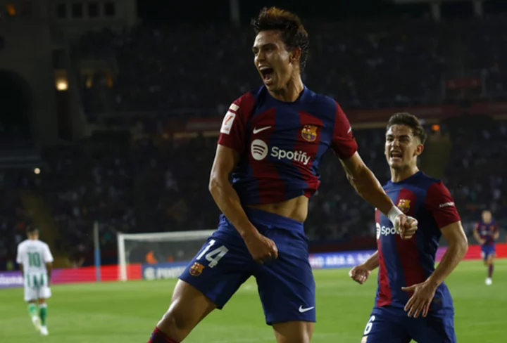 Félix and Cancelo score in Barcelona's 5-0 rout of Betis after making first starts for new club