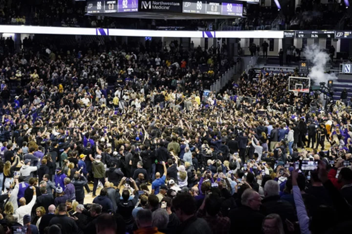 Northwestern takes down top-ranked Purdue for 2nd consecutive season