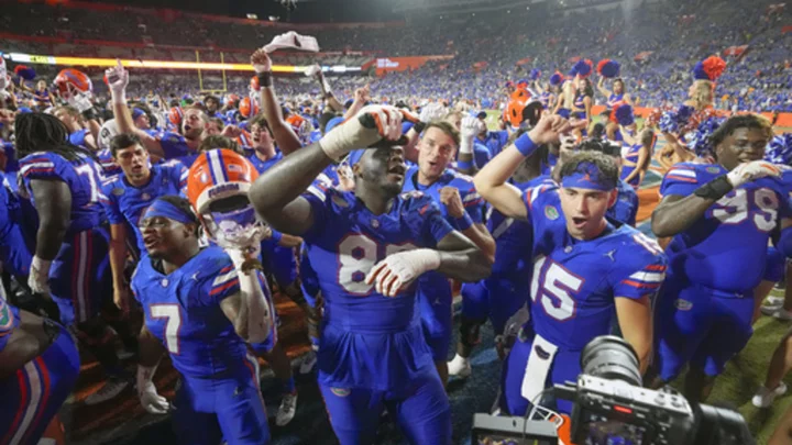 Florida upsets No. 11 Tennessee 29-16 for the Gators' 10th straight victory at home in the series