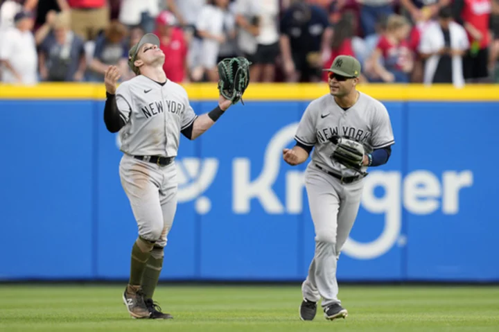 Bader & Torres homer, Yankees sweep Reds as Boone, Bell ejected