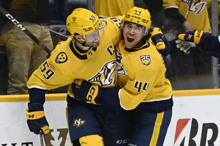 Roman Josi has goal and 2 assists, Predators beat Jets 3-2 for 5th straight victory