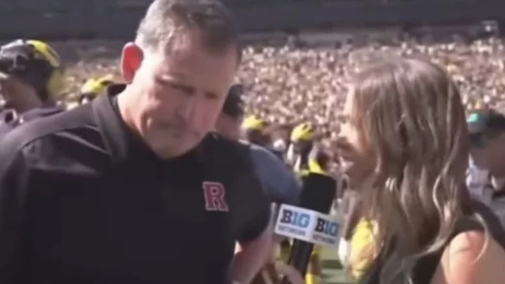 Was Greg Schiano's Odd Halftime Interview About Michigan Stealing Signs?