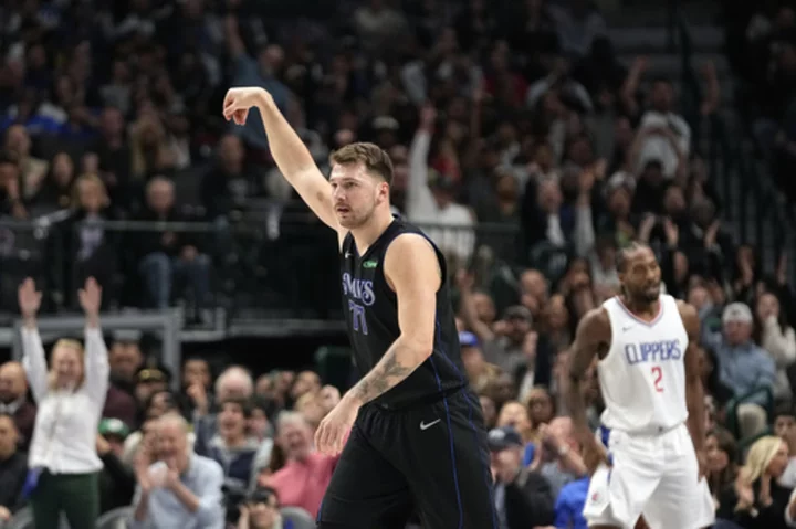 Luka Doncic scores 44 points in Mavericks' 144-126 tournament win over Clippers