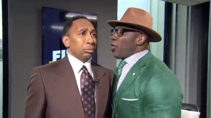 Stephen A. Smith, Shannon Sharpe Re-Enact 'Forrest Gump' Scene to Open 'First Take'