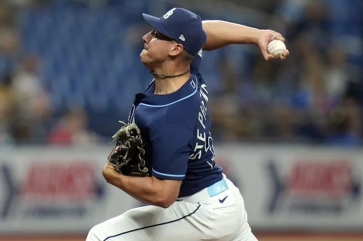 Basabe hits 2-run double in 4-run 8th as the Rays beat the Angels 6-2