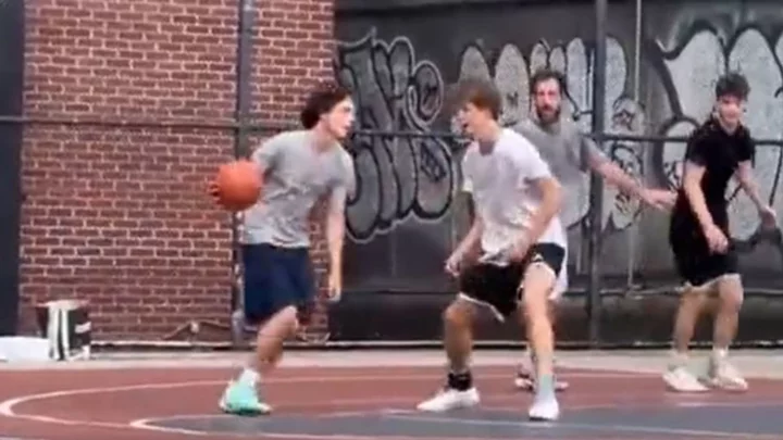Adam Sandler And Timothee Chalamet Played Pickup Basketball in New York City