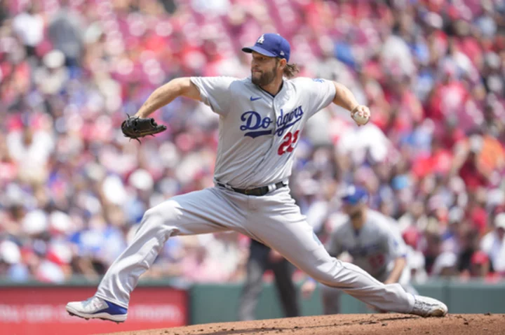 Kershaw strikes out 9 in 7 innings, Dodgers blank Reds to stop 4-game slide