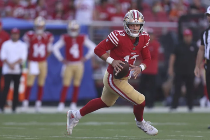 49ers rally late behind Trey Lance to beat Broncos 21-20 on rookie Jake Moody's kick