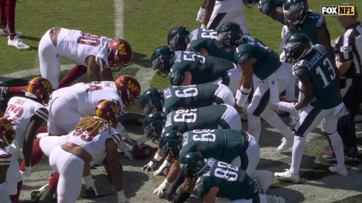 Eagles Bizarrely Called For Offsides on Patented QB Sneak