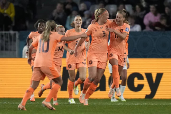 Netherlands scores early then shuts down Portugal 1-0 at Women's World Cup