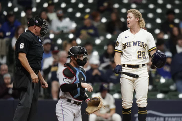 Brewers send slumping outfielder Joey Wiemer to minors and activate Blake Perkins from IL