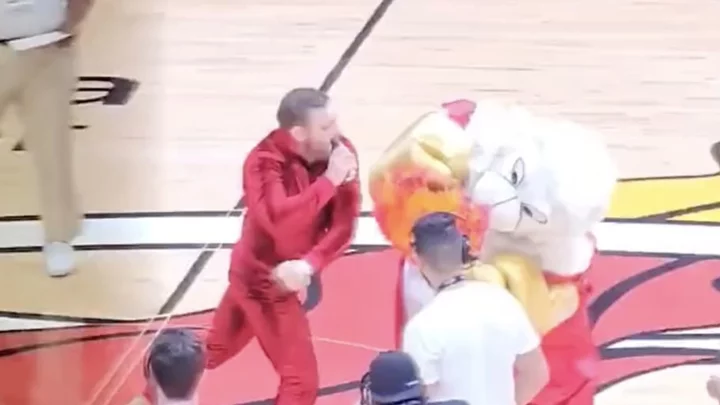 Conor McGregor Sent Heat Mascot to Hospital With Mean Left Hook