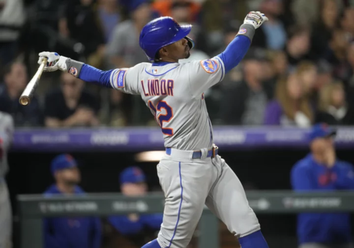 Lindor, Nimmo lead offense as Scherzer pitches Mets past Rockies 5-2