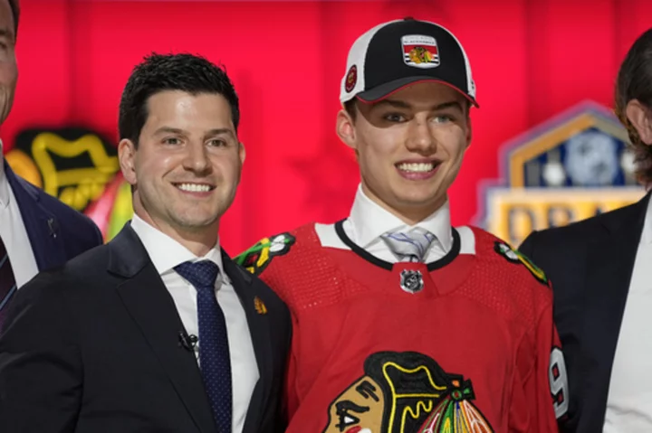 No. 1 overall draft pick Connor Bedard begins development camp with Chicago Blackhawks