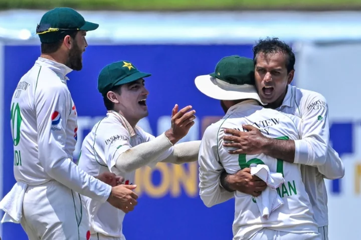 Pakistan spinners strike but Sri Lanka's Madushka stands firm
