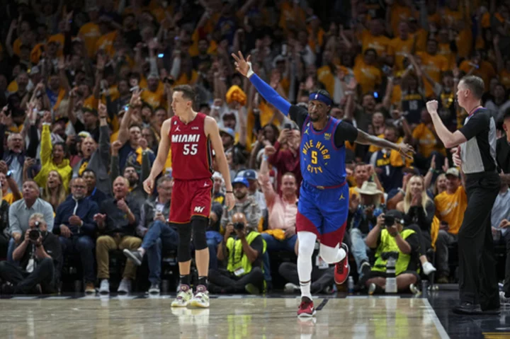 Jokic gets triple-double, Nuggets roll past Heat 104-93 in Game 1 of NBA Finals